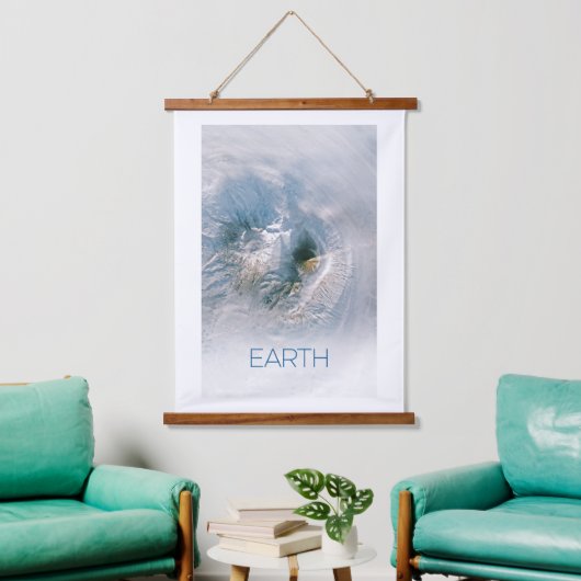 Ruimtevaart, Kosmos, Zonnestelsel, Planeet Aarde Hangend Wandkleed (Woonkamer)