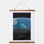 Ruimtevaart, Kosmos, Zonnestelsel, Planeet Aarde Hangend Wandkleed (Voorkant)