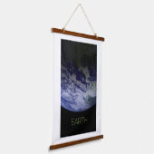 Ruimtevaart, Kosmos, Zonnestelsel, Planeet Aarde Hangend Wandkleed (Gebogen)