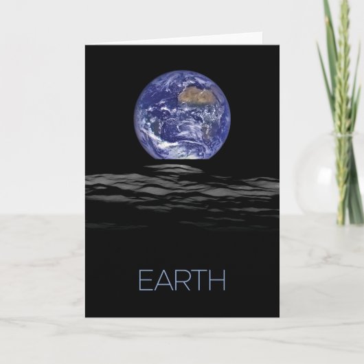 Ruimtevaart, Kosmos, Zonnestelsel, Planeet Aarde Kaart (Voorkant)