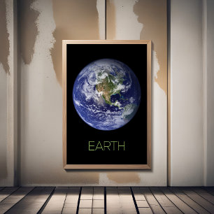 Ruimtevaart, Kosmos, Zonnestelsel, Planeet Aarde Poster