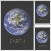 Ruimtevaart, Kosmos, Zonnestelsel, Planeet Aarde Sticker (Voorkant)