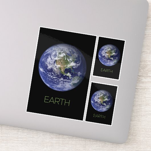 Ruimtevaart, Kosmos, Zonnestelsel, Planeet Aarde Sticker (Detail)
