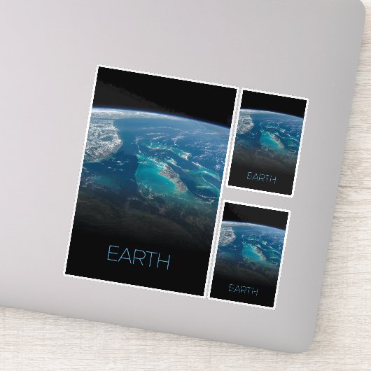 Ruimtevaart, Kosmos, Zonnestelsel, Planeet Aarde Sticker (Detail)