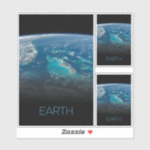Ruimtevaart, Kosmos, Zonnestelsel, Planeet Aarde Sticker (Vel)