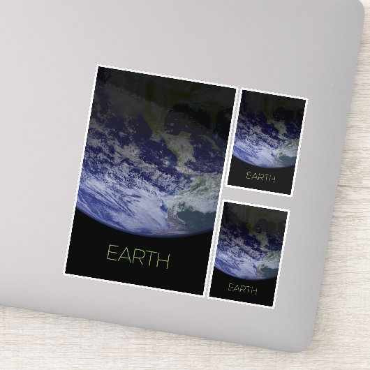 Ruimtevaart, Kosmos, Zonnestelsel, Planeet Aarde Sticker (Detail)