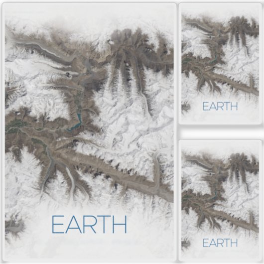 Ruimtevaart, Kosmos, Zonnestelsel, Planeet Aarde Sticker (Voorkant)