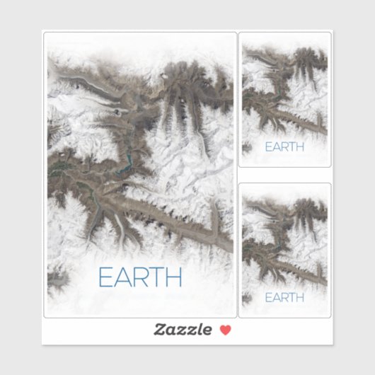 Ruimtevaart, Kosmos, Zonnestelsel, Planeet Aarde Sticker (Vel)