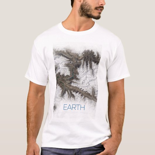 Ruimtevaart, Kosmos, Zonnestelsel, Planeet Aarde T-shirt (Voorkant)