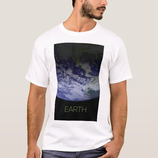 Ruimtevaart, Kosmos, Zonnestelsel, Planeet Aarde T-shirt (Voorkant)