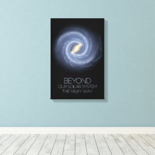 Ruimtevaart, Melkweg, Kosmos, Universum Canvas Afdruk