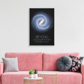 Ruimtevaart, Melkweg, Kosmos, Universum Canvas Afdruk (Insitu (Woonkamer))