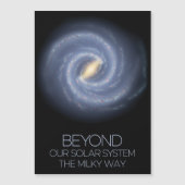 Ruimtevaart, Melkweg, Kosmos, Universum Magnetische Uitnodiging (Voorkant)