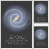 Ruimtevaart, Melkweg, Kosmos, Universum Sticker (Voorkant)