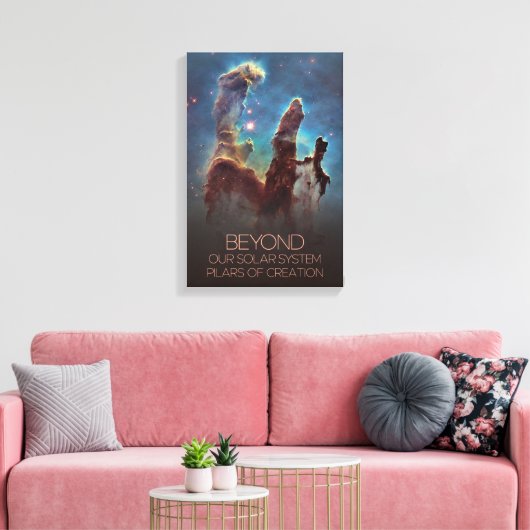 Ruimtevaart, Melkweg, Pilaren van de Schepping Canvas Afdruk (Insitu (Woonkamer))