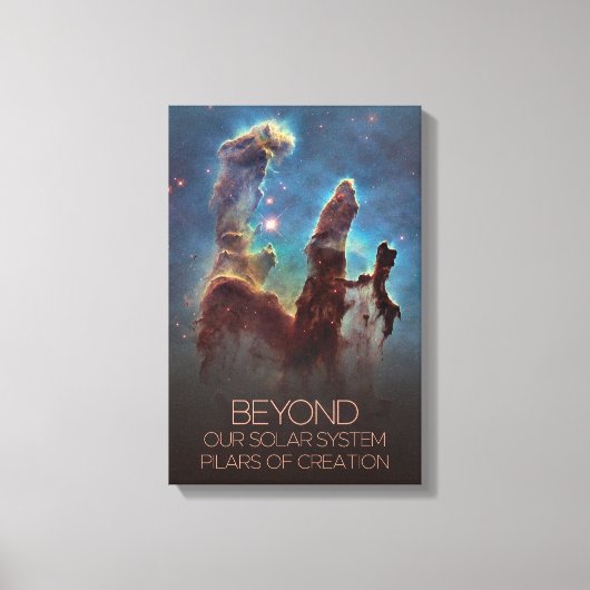 Ruimtevaart, Melkweg, Pilaren van de Schepping Canvas Afdruk (Voorkant)