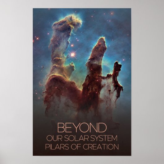 Ruimtevaart, Melkweg, Pilaren van de Schepping Poster (Voorkant)