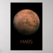 Ruimtevaart, Melkweg, Zonnestelsel, Planeet Mars Poster (Voorkant)