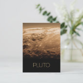Ruimtevaart, Melkweg, Zonnestelsel, Planeet Pluto Briefkaart (Staand voorkant)
