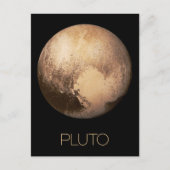 Ruimtevaart, Melkweg, Zonnestelsel, Planeet Pluto Briefkaart (Voorkant)