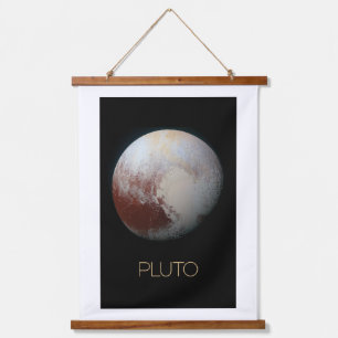 Ruimtevaart, Melkweg, Zonnestelsel, Planeet Pluto Hangend Wandkleed