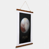 Ruimtevaart, Melkweg, Zonnestelsel, Planeet Pluto Hangend Wandkleed (Gebogen)