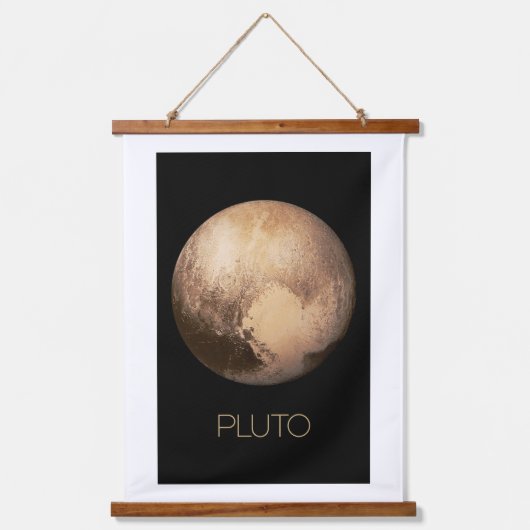 Ruimtevaart, Melkweg, Zonnestelsel, Planeet Pluto Hangend Wandkleed (Voorkant)