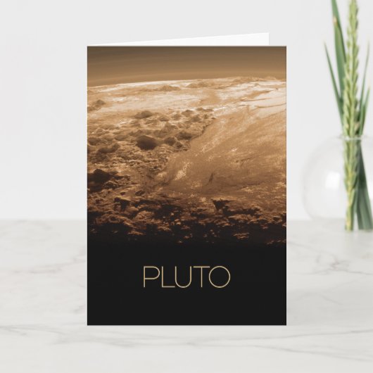 Ruimtevaart, Melkweg, Zonnestelsel, Planeet Pluto Kaart (Voorkant)