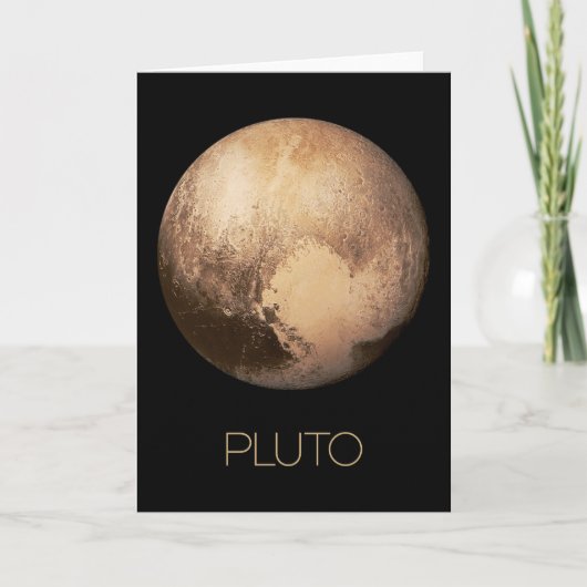Ruimtevaart, Melkweg, Zonnestelsel, Planeet Pluto Kaart (Voorkant)