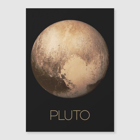 Ruimtevaart, Melkweg, Zonnestelsel, Planeet Pluto Magnetische Uitnodiging (Voorkant)