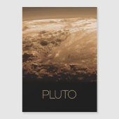 Ruimtevaart, Melkweg, Zonnestelsel, Planeet Pluto Magnetische Uitnodiging (Voorkant)