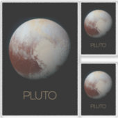 Ruimtevaart, Melkweg, Zonnestelsel, Planeet Pluto Sticker (Voorkant)