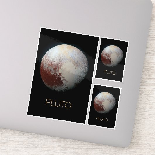 Ruimtevaart, Melkweg, Zonnestelsel, Planeet Pluto Sticker (Detail)