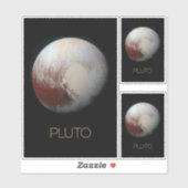 Ruimtevaart, Melkweg, Zonnestelsel, Planeet Pluto Sticker (Vel)