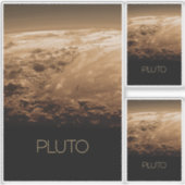 Ruimtevaart, Melkweg, Zonnestelsel, Planeet Pluto Sticker (Voorkant)