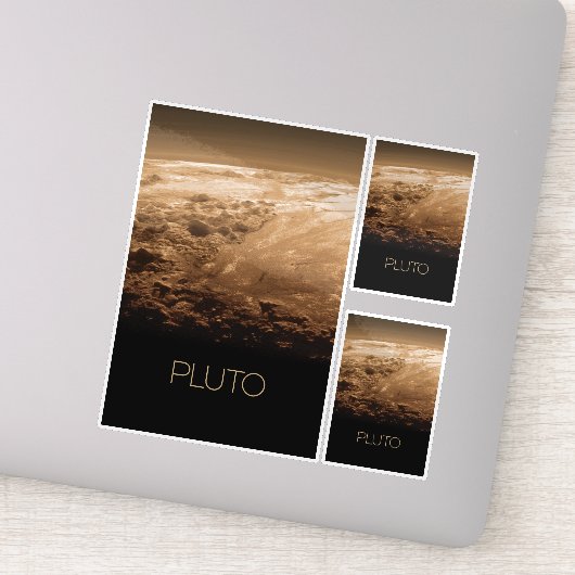 Ruimtevaart, Melkweg, Zonnestelsel, Planeet Pluto Sticker (Detail)