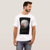 Ruimtevaart, Melkweg, Zonnestelsel, Planeet Pluto T-shirt (Voorkant volledig)