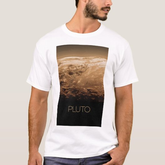 Ruimtevaart, Melkweg, Zonnestelsel, Planeet Pluto T-shirt (Voorkant)