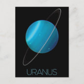 Ruimtevaart, Melkweg, Zonnestelsel, Planeet Uranus Briefkaart (Voorkant)