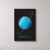 Ruimtevaart, Melkweg, Zonnestelsel, Planeet Uranus Canvas Afdruk (Voorkant)