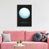 Ruimtevaart, Melkweg, Zonnestelsel, Planeet Uranus Canvas Afdruk (Insitu (Woonkamer))