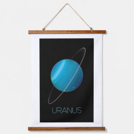 Ruimtevaart, Melkweg, Zonnestelsel, Planeet Uranus Hangend Wandkleed