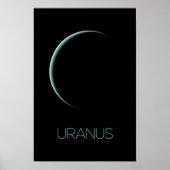 Ruimtevaart, Melkweg, Zonnestelsel, Planeet Uranus Poster (Voorkant)