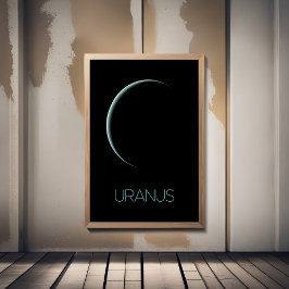 Ruimtevaart, Melkweg, Zonnestelsel, Planeet Uranus Poster