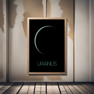 Ruimtevaart, Melkweg, Zonnestelsel, Planeet Uranus Poster