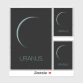 Ruimtevaart, Melkweg, Zonnestelsel, Planeet Uranus Sticker (Vel)