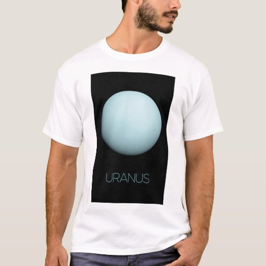Ruimtevaart, Melkweg, Zonnestelsel, Planeet Uranus T-shirt (Voorkant)