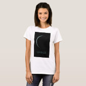 Ruimtevaart, Melkweg, Zonnestelsel, Planeet Uranus T-shirt (Voorkant volledig)