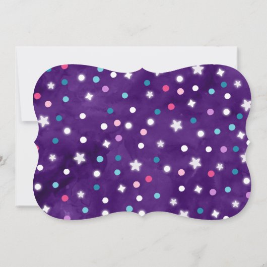 Ruimtevaart op zaterdag Uitnodiging buitenruimte (Achterkant)