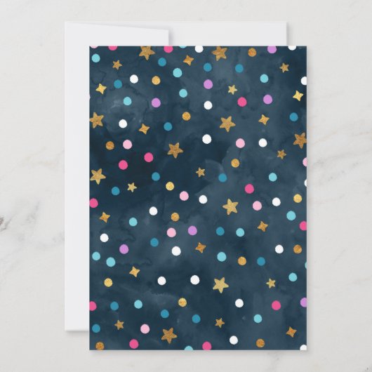 Ruimtevaart op zaterdag Uitnodiging buitenruimte (Achterkant)